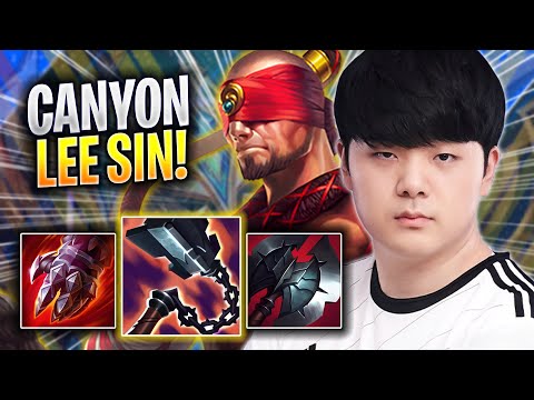 CANYON INTENSE GAME WITH LEE SIN! - DK Canyon Plays Lee Sin JUNGLE vs Vi! | Season 2023