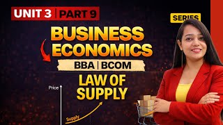 Law of Supply Explained | Business Economics Unit 3 Part 9 | BBA BCom