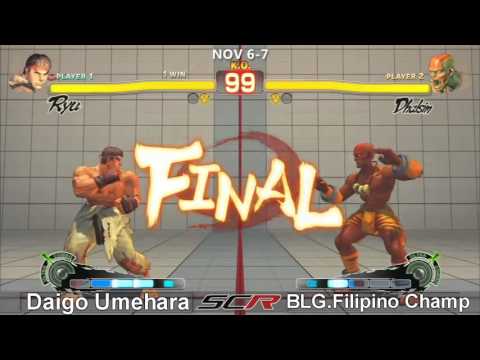 Socal Regionals 2010 - SSF4 Top 8 - Winners - BLG.Filipino Champ vs Daigo Umehara