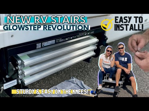 RV Stairs Upgrade | Installing New Steps in our Fifth Wheel with GlowStep Revolution from Torklift