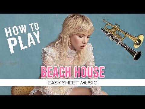 Clarinet Trumpet "Beach House" Carly Rae Jepsen EASY Sheet Music