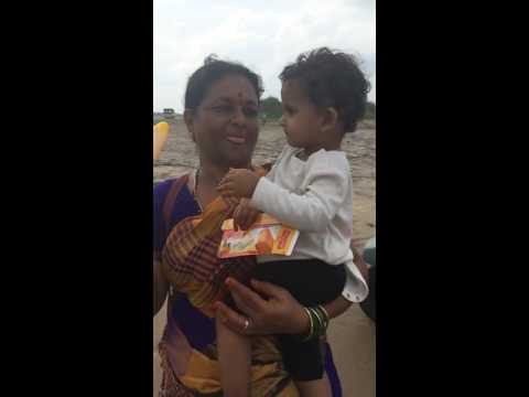 Lasya having ice cream