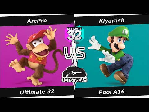 Ultimate 32 Pool A16 - ArcPro (Luigi) Vs. Kiyarash (Diddy) Smash Ultimate - SSBU