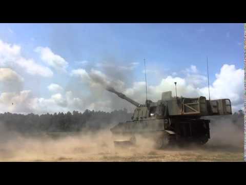 155 BCT 2-114th FA Paladin Fire