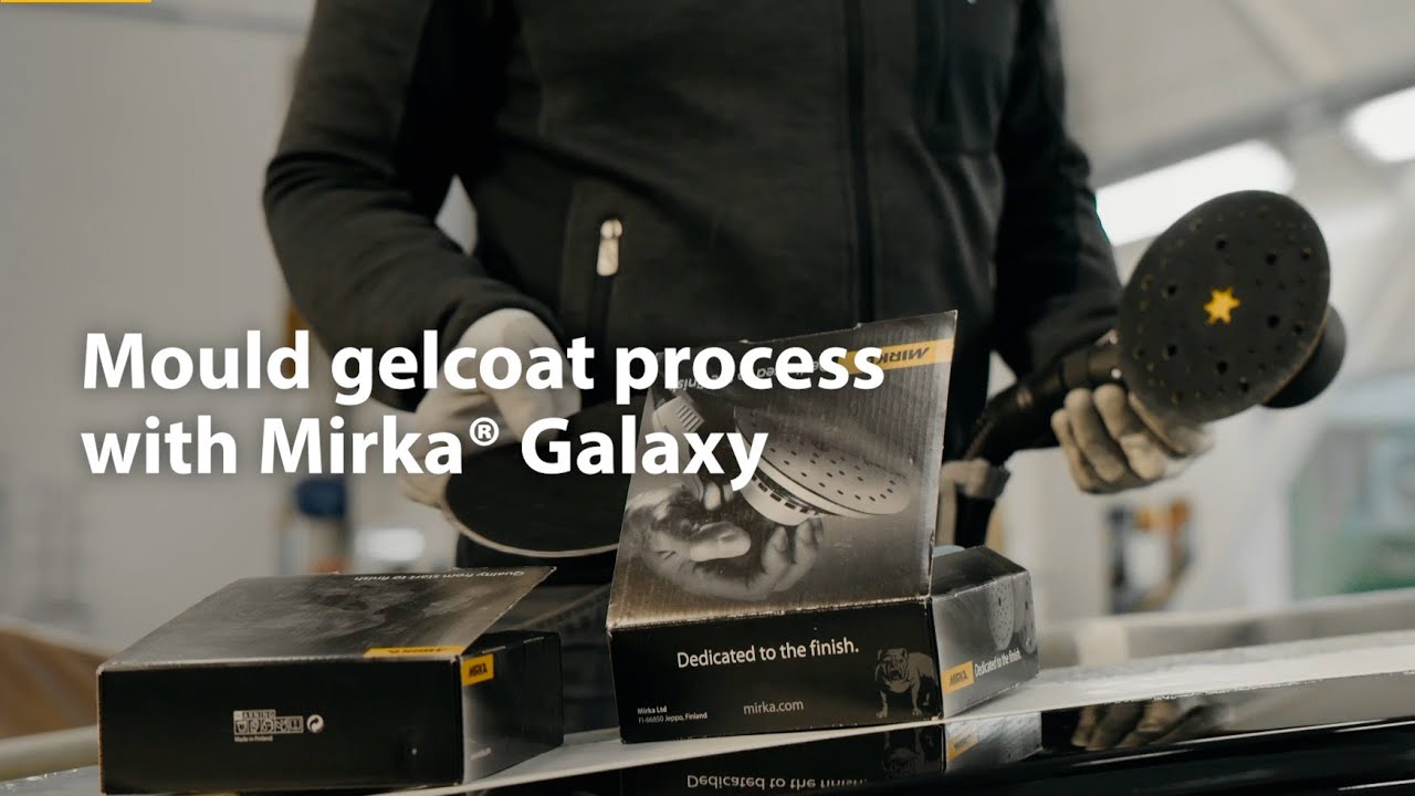 Finishing in yacht manufacturing: How to sand and polish gelcoat moulds with Mirka® Galaxy