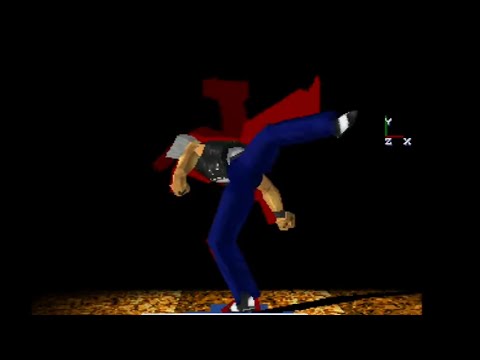 3D格闘ツクール　後ろ回し蹴り