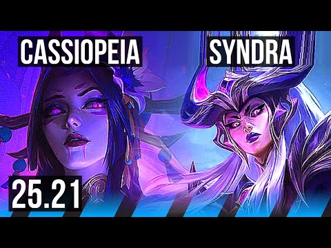 CASSIOPEIA vs SYNDRA (MID) | EUW Master | 25.21