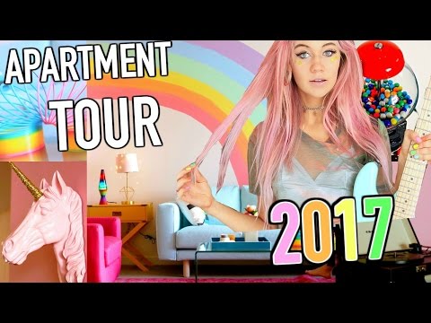 NEW APARTMENT TOUR 2017!! Epic Rainbow Mermaid Room