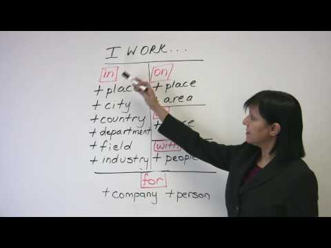 Professional English How to talk about your career