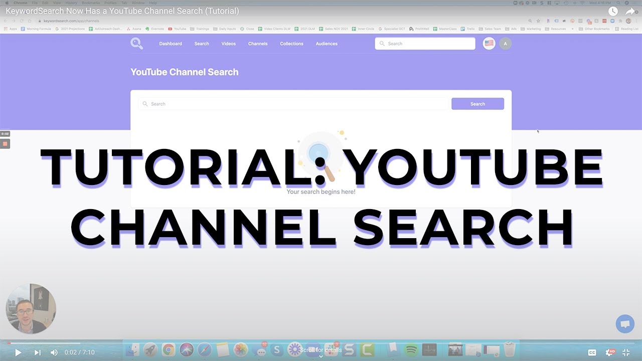 How to Research YouTube Channels - KeywordSearch.com Tutorial