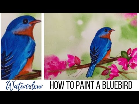 TUTORIAL: How to paint a beautiful bird in watercolour