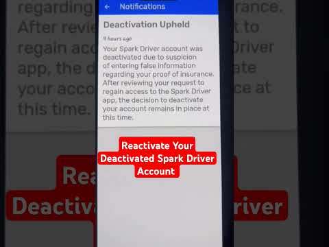 How to reactivate your deactivated spark driver account #reactivate #sparkdriver #sparkdriverapp