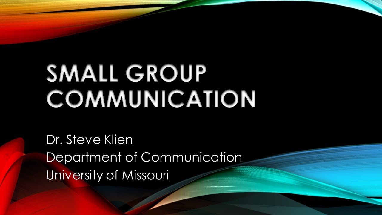 Small Group Communication