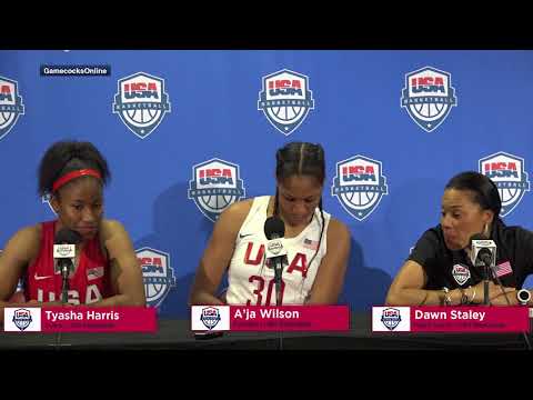 USA Basketball - Dawn Staley & Players Speak With Media Following Scrimmage