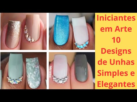 Iniciantes em Arte 10 Designs de Unhas Simples e Elegantes