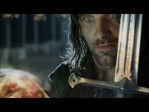 Escena Extendida de "El Retorno del Rey" [HD] ~ Aragorn se revela a Sauron usando la Palantir