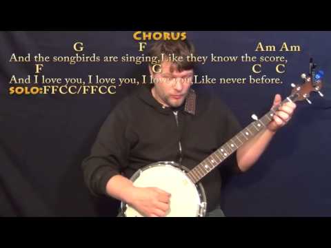 Songbird (Fleetwood Mac) Banjo Cover Lesson in C with Chords/Lyrics
