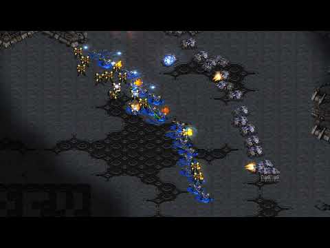 50 Siege Tanks vs 60 Dragoons (No siege mode)