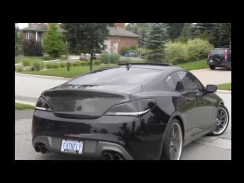 installation of the AMS VIS Carbon Fiber hood and Seibon Carbon Fiber trunk lid on a 2010 Genesis