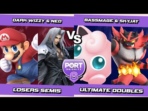 Port 6 Doubles Losers Semis - Dark Wizzy & Ned Vs. BassMage & Skyjay SSBU Ultimate Tournament