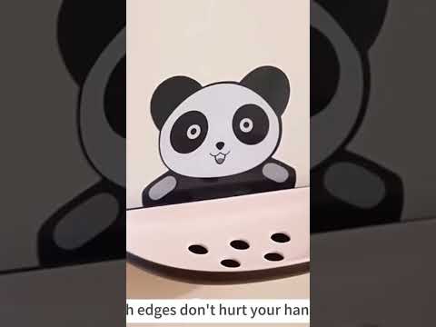 Mitsico panda shaped soap holder draining panda cute soap pl...