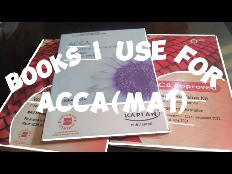 Books to use for MA1 | ACCA guide | shaqo art