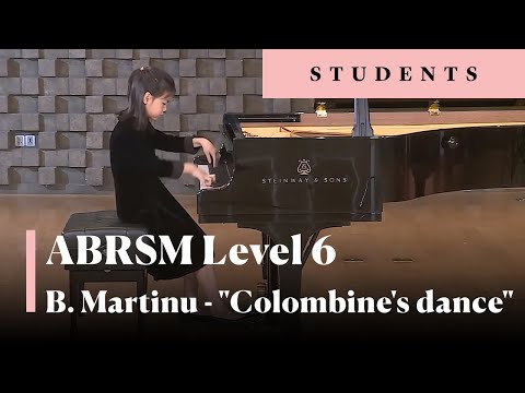 B. Martinu - "Colombine's dance"  from "Puppets"  Book I, H. 137 (ABRSM grade 6)