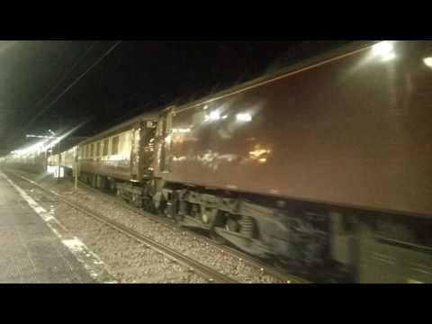 57's departure from Doncaster with a charter from Peterborough Edinburgh and return