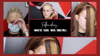 Melted Bang Wig Install On A White Girl| Wigs For White Women