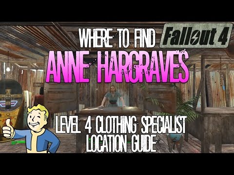 Fallout 4 | Anne Hargraves | Level 4 Clothing Merchant | Location Guide (Clothing Emporium)