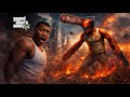 Franklin Became Chainsaw Man And Attacked Shinchan Avengers In GTA 5 Telugu