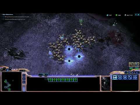 Starcraft Brood War Mass Recall 8 0 1 Protos Campaign (Mission 8.  The Countdown)