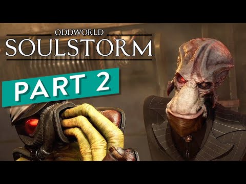 Oddworld Soulstorm Gameplay Walkthrough Part 2 - Blimp, Funicular