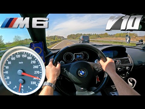 BMW M6 E63 5.0 V10 STRAIGHT PIPED *300km/h* on Autobahn