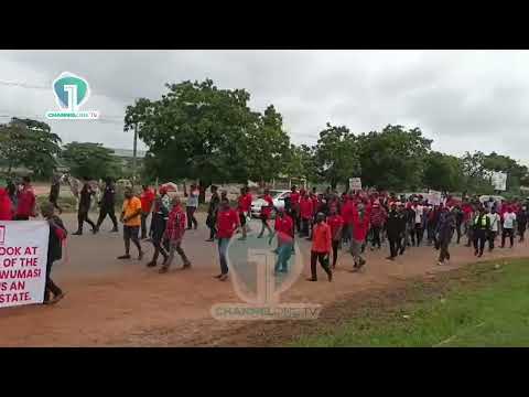 Protesters Storm Tema Metropolitan Assembly to Present Demands
