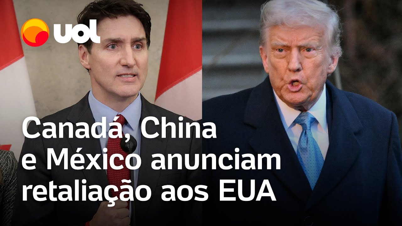 Resposta a Trump: México, China e Canadá anunciam retaliação aos EUA
