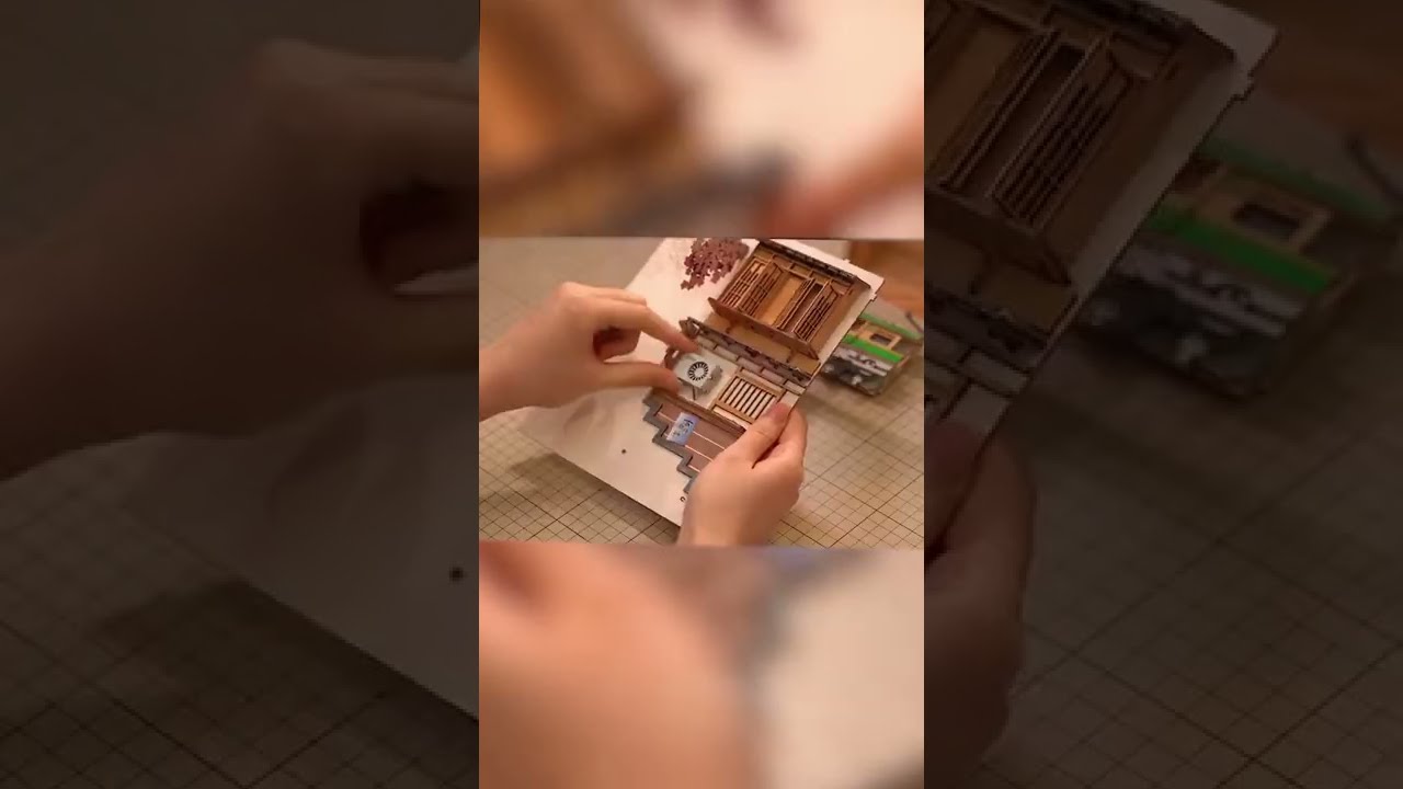 Rolife Sakura densya DIY book nook#Shorts