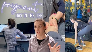 BUSY + PRODUCTIVE DAY WHILE PREGNANT // DITL 2nd Trimester Pregnant + Pregnancy Workout