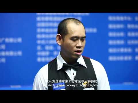 Dechawat Poomjaeng - Interview - World Chinese 8 Ball Masters Tour 2017-2018 Stop 2 Lianyungang