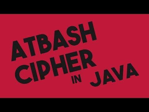 Atbash Cipher In Java