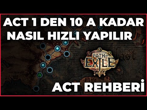 Path of Exile ACT Guide / How to Fast Track Act 1 to 10
