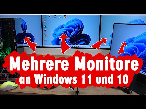 Mehrere Monitore an einem PC oder Laptop anschließen Windows 11 und 10 - welche Adapter und Kabel