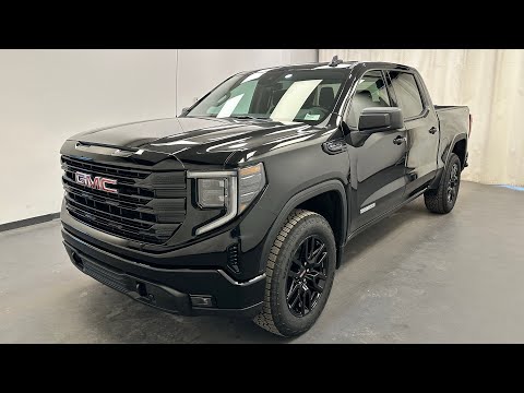 2026 GMC Sierra 1500 Crew Cab Short Box 4-Wheel Drive Elevation in Black for sale at Davis GMC Buick Lethbridge in Lethbridge, AB