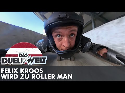 100km/h auf der Bobbahn ohne Bob!? | Felix Kroos wird zu Roller Man | DUDW