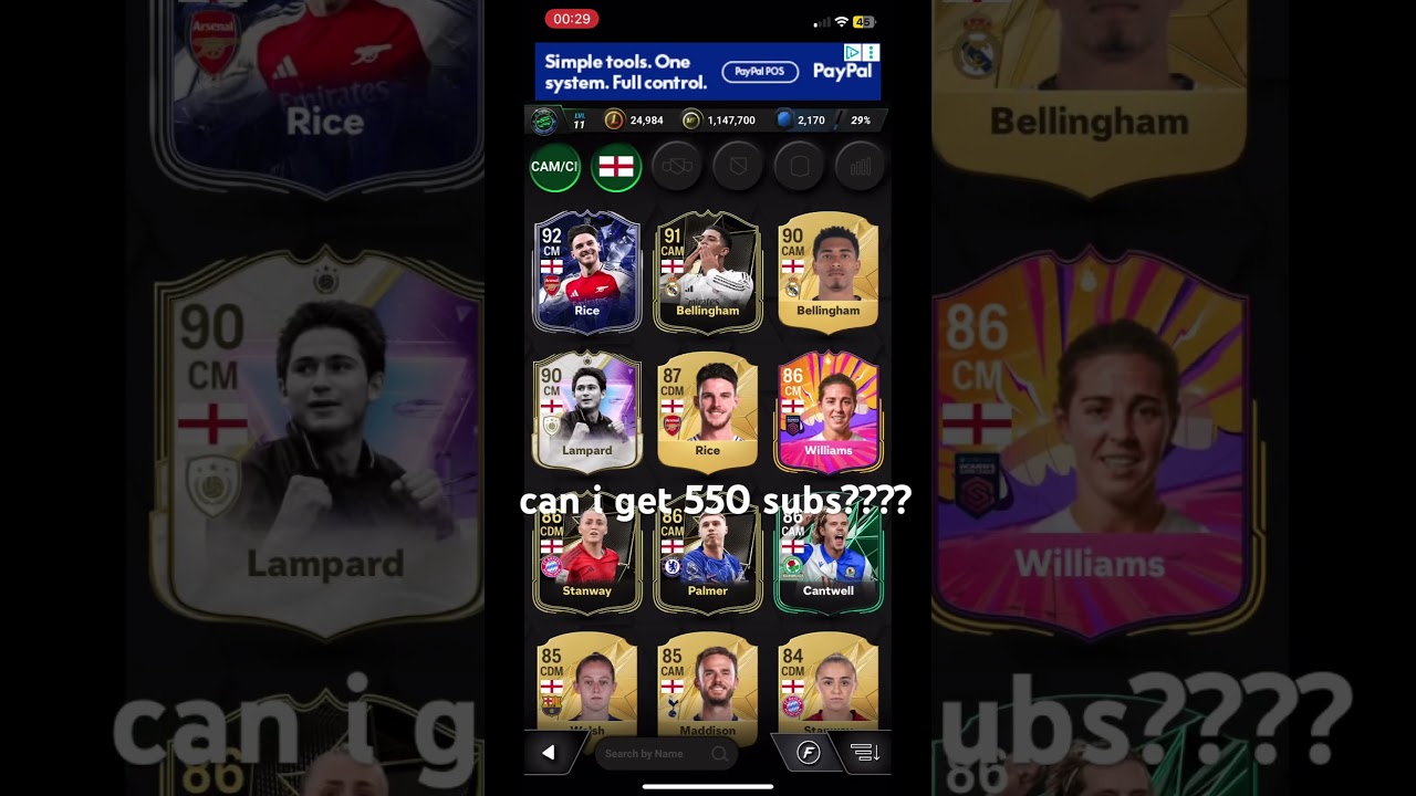 i’m back!!! can i get 550 subs? @JKSFNYT #madfut25 #england