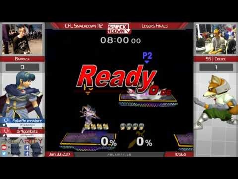 CFL Smackdown 112 Melee - Barraca (Marth) vs SS Colbol (Fox) - Losers Finals