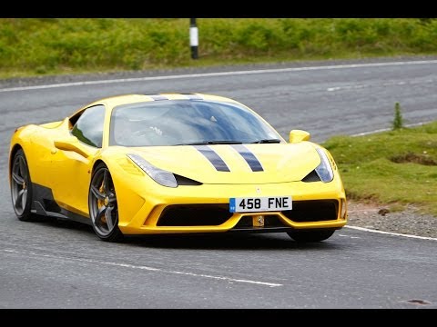 Ferrari's 597bhp 458 Speciale driven to the limit on track