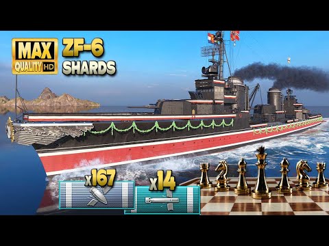 Destroyer ZF-6: Tactical battle untill last seconds - World of Warships