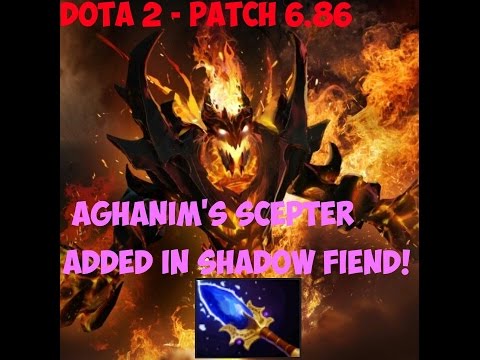 Dota 2 - Patch 6.86 Aghanim's Scepter Added in Shadow Fiend!
