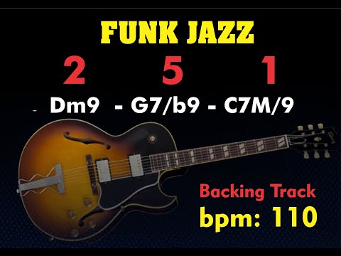 Funk Jazz 2 5 1 - Guitar Backing Track for improvise